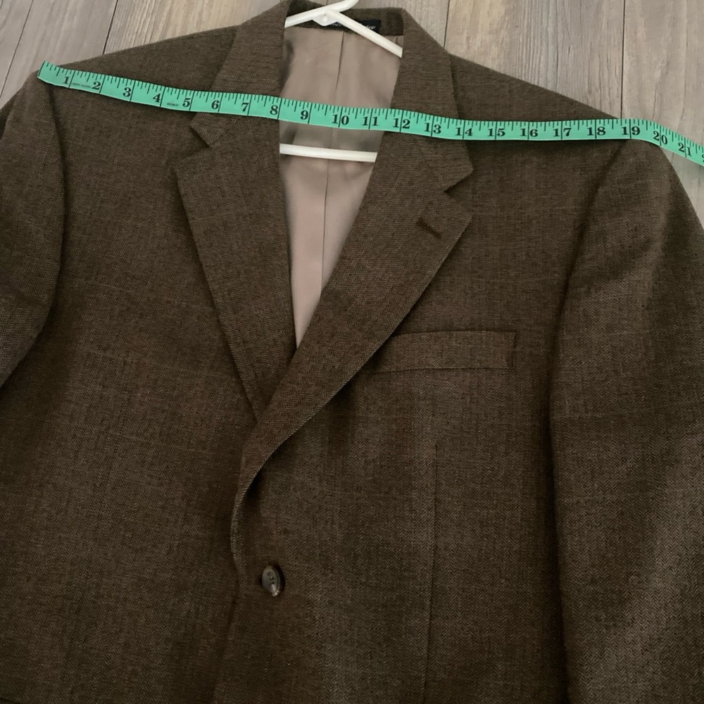 Lauren Ralph Lauren Sport Coat Blazer Mens Herringbone Pure Laine Wool 44R - Picture 13 of 14